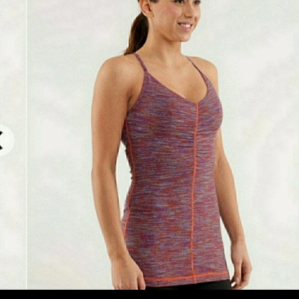 Lululemon Open Your Heart Tank Wee Are From Space Black March Multi
